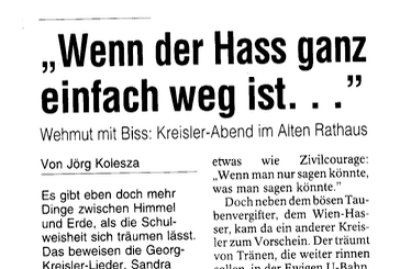 Wenn der Hass ganz einfach weg ist – WAZ Bochum