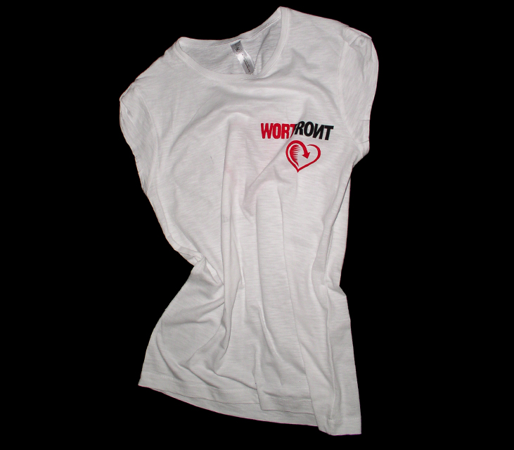 Freilandherz 2 – T-Shirt Women (weiss) – vorne