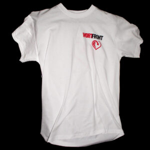 Freilandherz – T-Shirt Unisex (weiss) – vorne