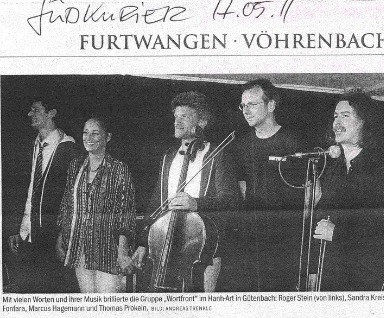 „Neues an der Wortfront“ – Südkurier über Wortfront im HanhArt Gütenbach