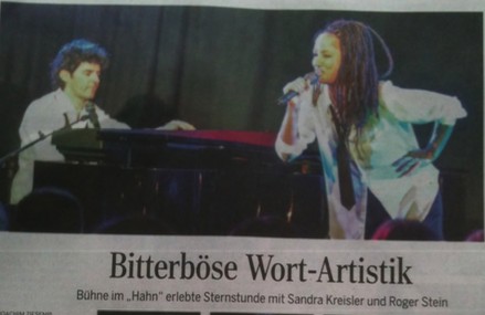 „Bitterböse Wort-Artistik“ – Deister- und Weserzeitung über Wortfront im Gasthaus Hahn in Ottenstein
